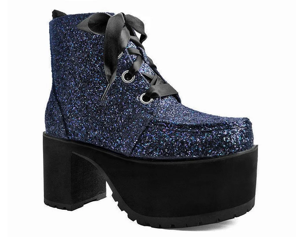 Black Jewels Glitter Nosebleed Boot - Image 7