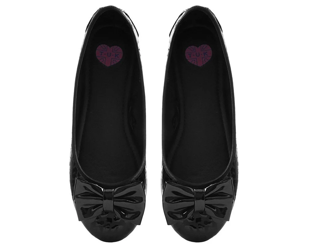 Black Leopard Patent Flat - Image 3