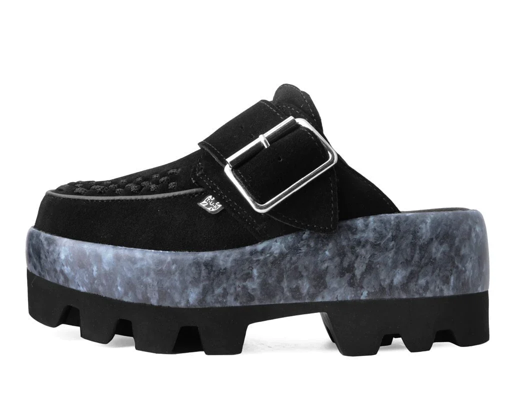 Black Marble Dino Lug Mule - Image 5