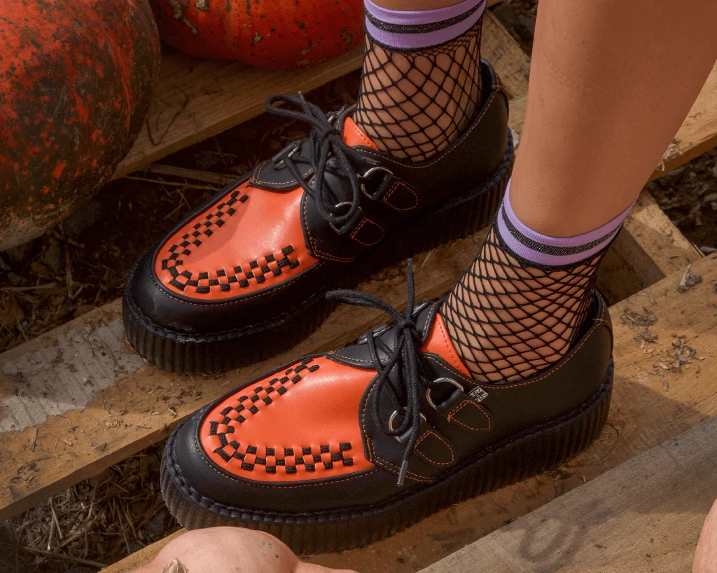 Black & Orange TUKskin™ Viva Mondo Creeper - Image 2