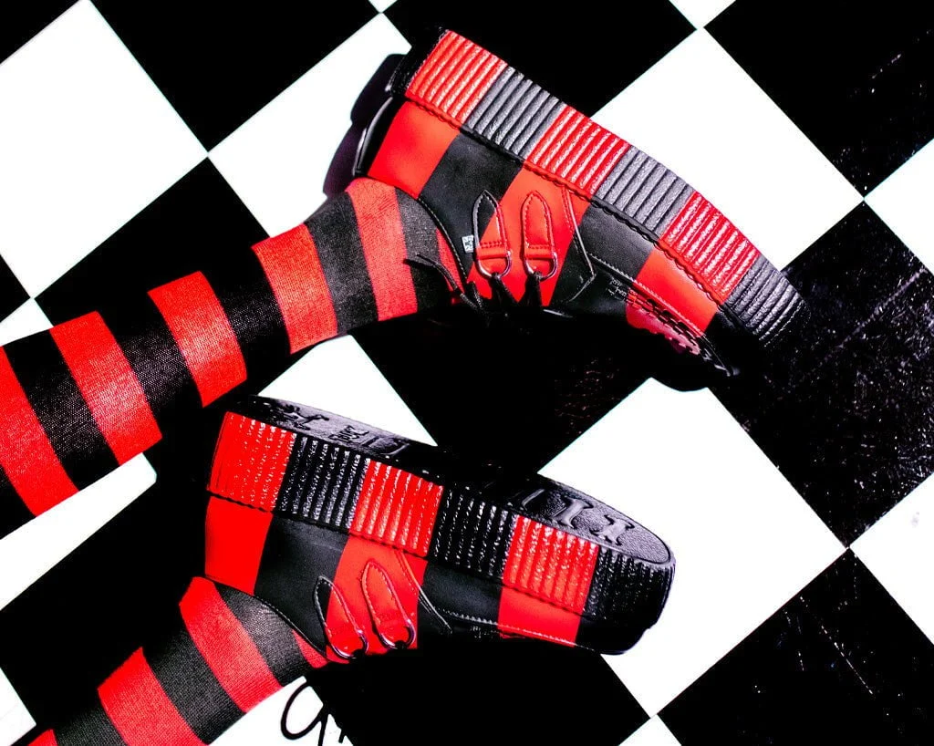 Black & Red Striped Viva Mondo Creeper - Image 7
