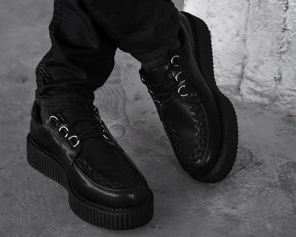 Black Leather Anarchic Creeper - Image 8