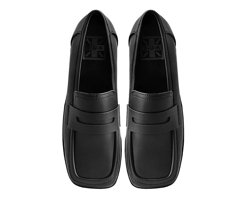 Black TUKskin™ Square Nosebleed Loafer - Image 4