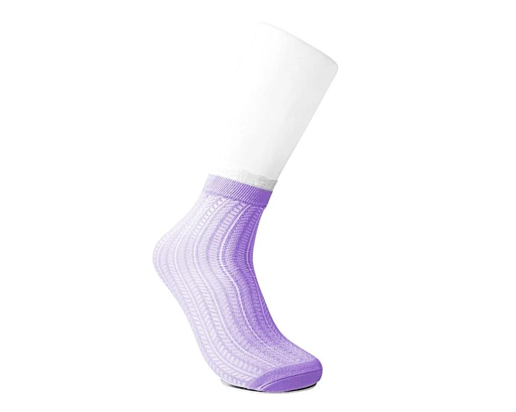 Lavender Mesh Sock - Image 3