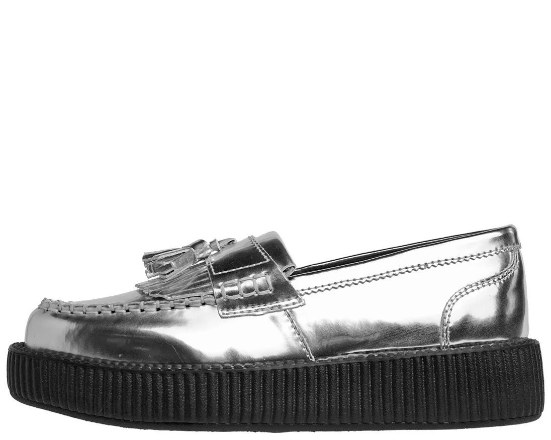 Metallic Silver Loafer - Image 2