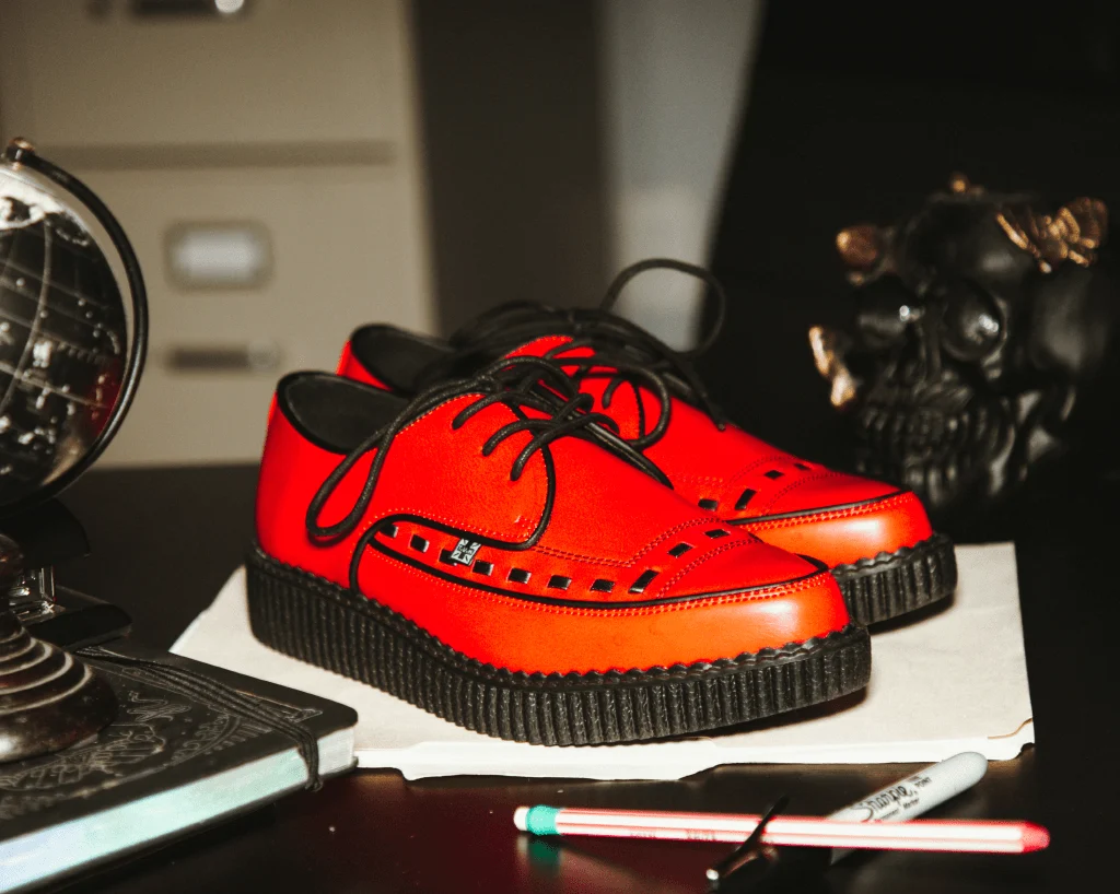 Red TUKskin™ Lace Up Creeper - Image 2