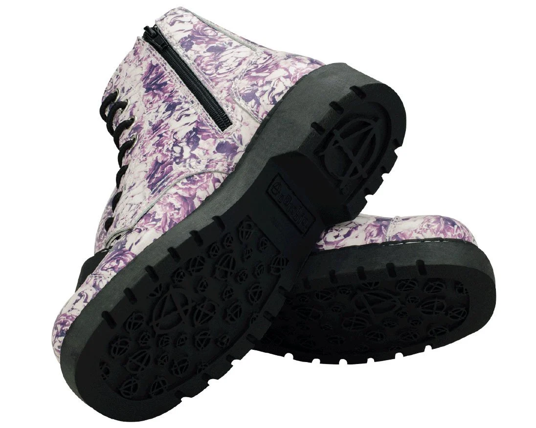 Rose Toile Combat Boots - Image 2